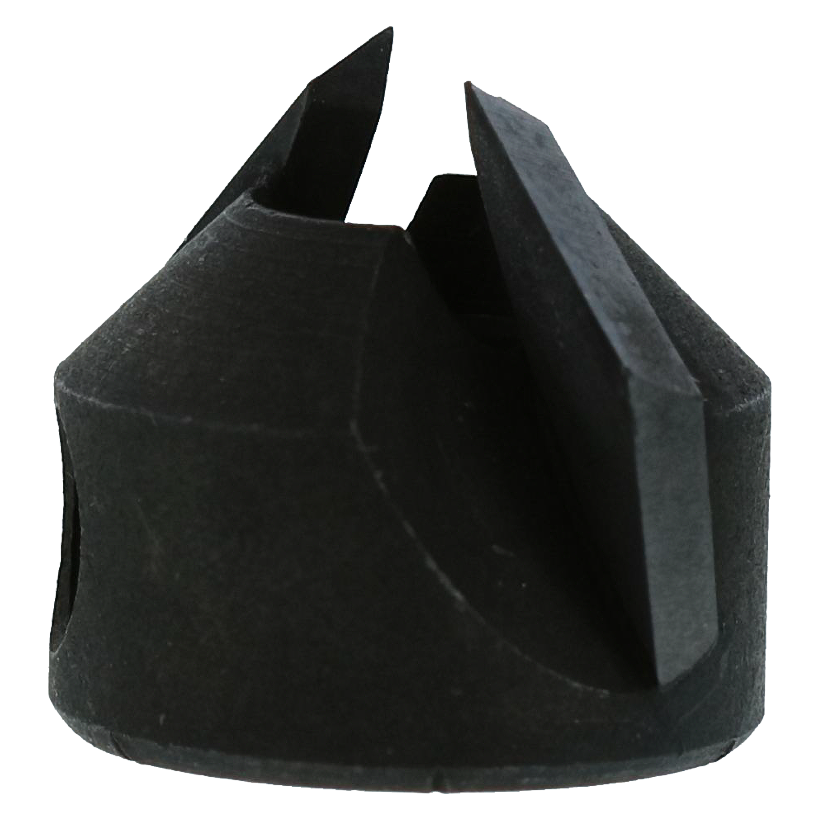 Carbide tipped boring bit with pointed cutting edges and cylindrical body in dark gray/black finish.