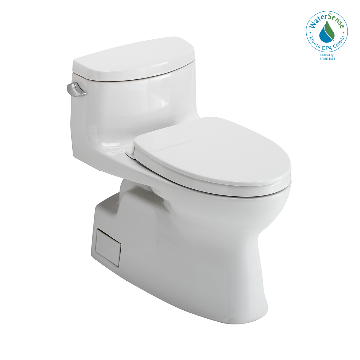 Toto Carolina II One Piece Elongated Auto Flush Washlet+ Ready Universal Height Toilet with CEFIONTECT 1.28 GPF with SS124 SoftClose Seat in Cotton White