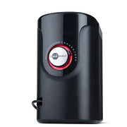 Black cylindrical instant hot water tank with red circular control dial and Insinkerator branding on front.
