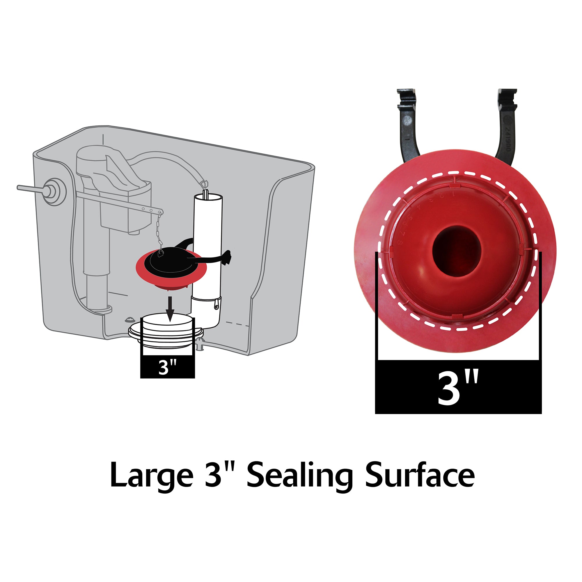 Toto THU500S Universal Flapper - 5 Pack