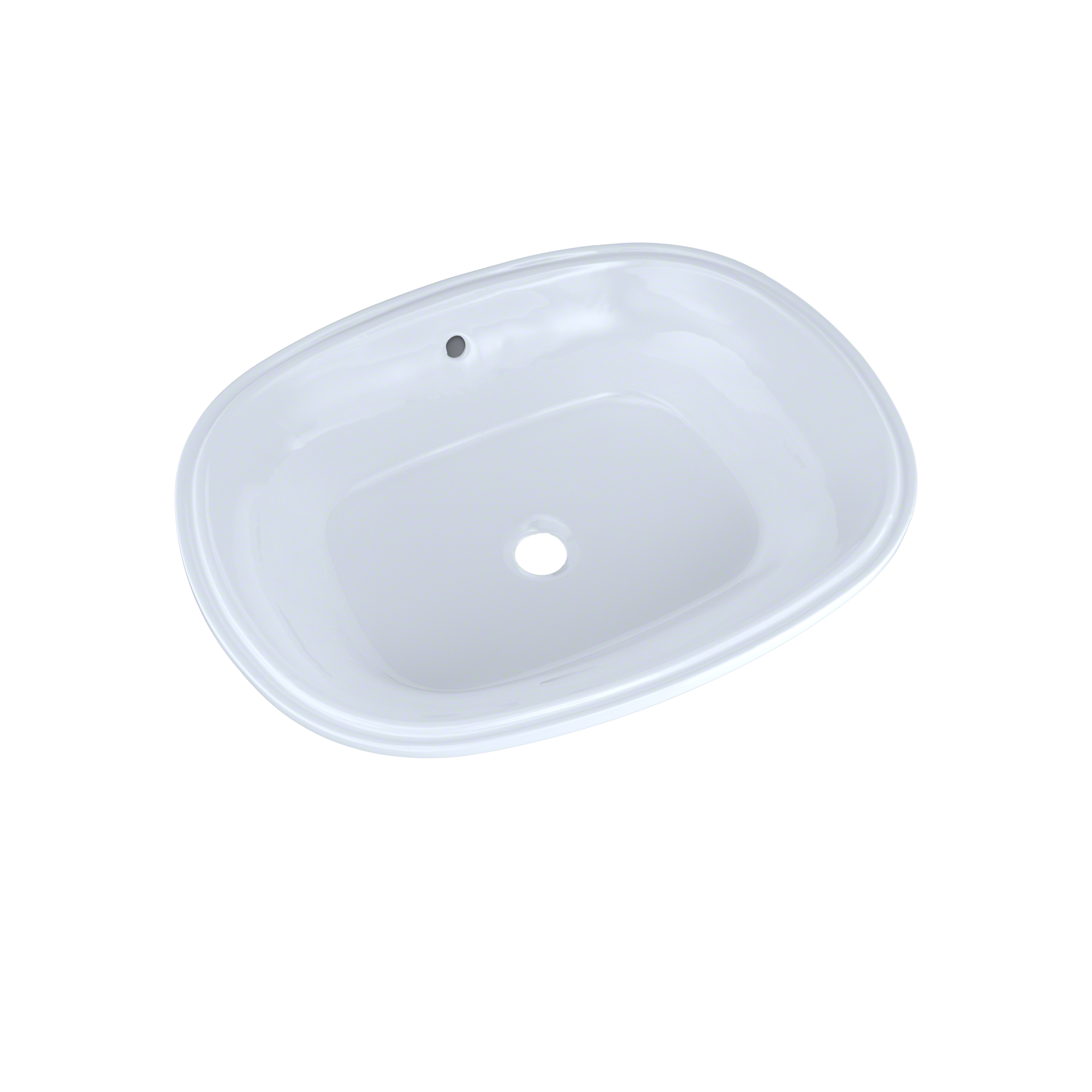 Toto Maris 20-5/16" x 15-9/16" Oval Undermount Bathroom Sink with CeFiONtect - Cotton White - LT481G#01