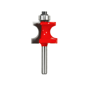 Freud 80-106 1/4" radius traditional beading bit with red body, metal shank, and ball bearing guide.
