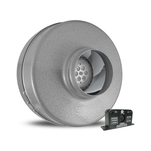 Panasonic Atmosphere Vortex VTX400C Centrifugal In-Line Duct Fan with Current Sensor, 175 CFM at 0.2 Static Pressure, Corded Ventilation Fan