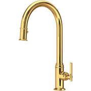 Rohl Southbank Pull-Down Kitchen Faucet in Unlacquered Brass - U.SB55D1LMULB