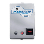 InSinkErator Aqua Saver AS-101 stainless steel control system with start and stop buttons and power switch.