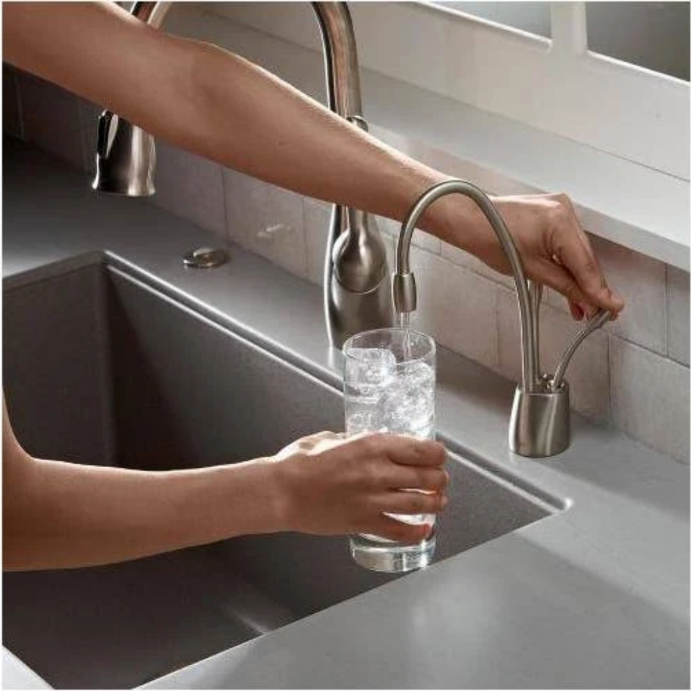 InSinkErator Indulge F-HC1100 Contemporary Instant Hot and Cold Faucet in Chrome - 44252