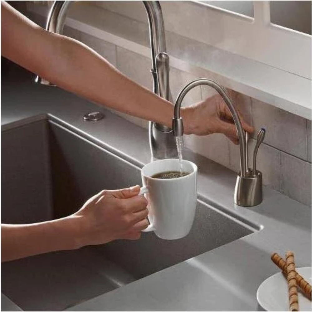 InSinkErator Indulge F-HC1100 Contemporary Instant Hot and Cold Faucet in Chrome - 44252