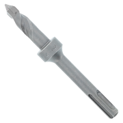 SDS-Plus masonry drill bit with 1/2 inch diameter and two cutting edges on gray shaft.