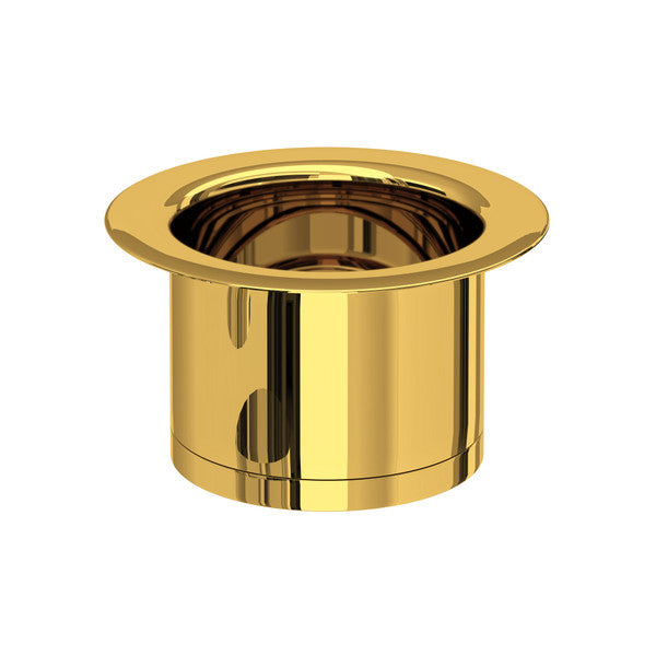 Rohl Shaws Extended Disposal Flange in Unlacquered Brass - ISE10082ULB
