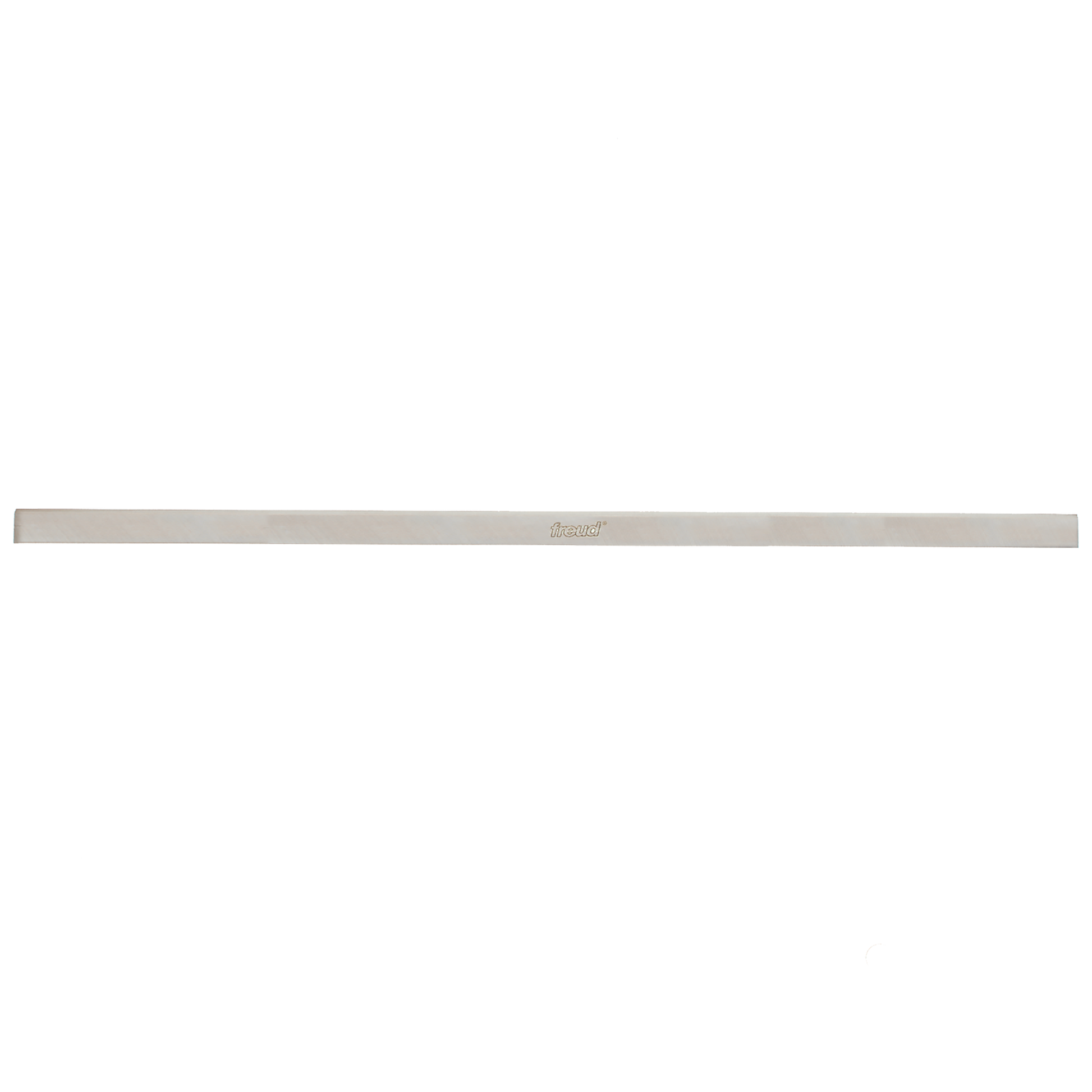 Silver-gray high speed steel planer knife with Freud branding, 37 inches long.