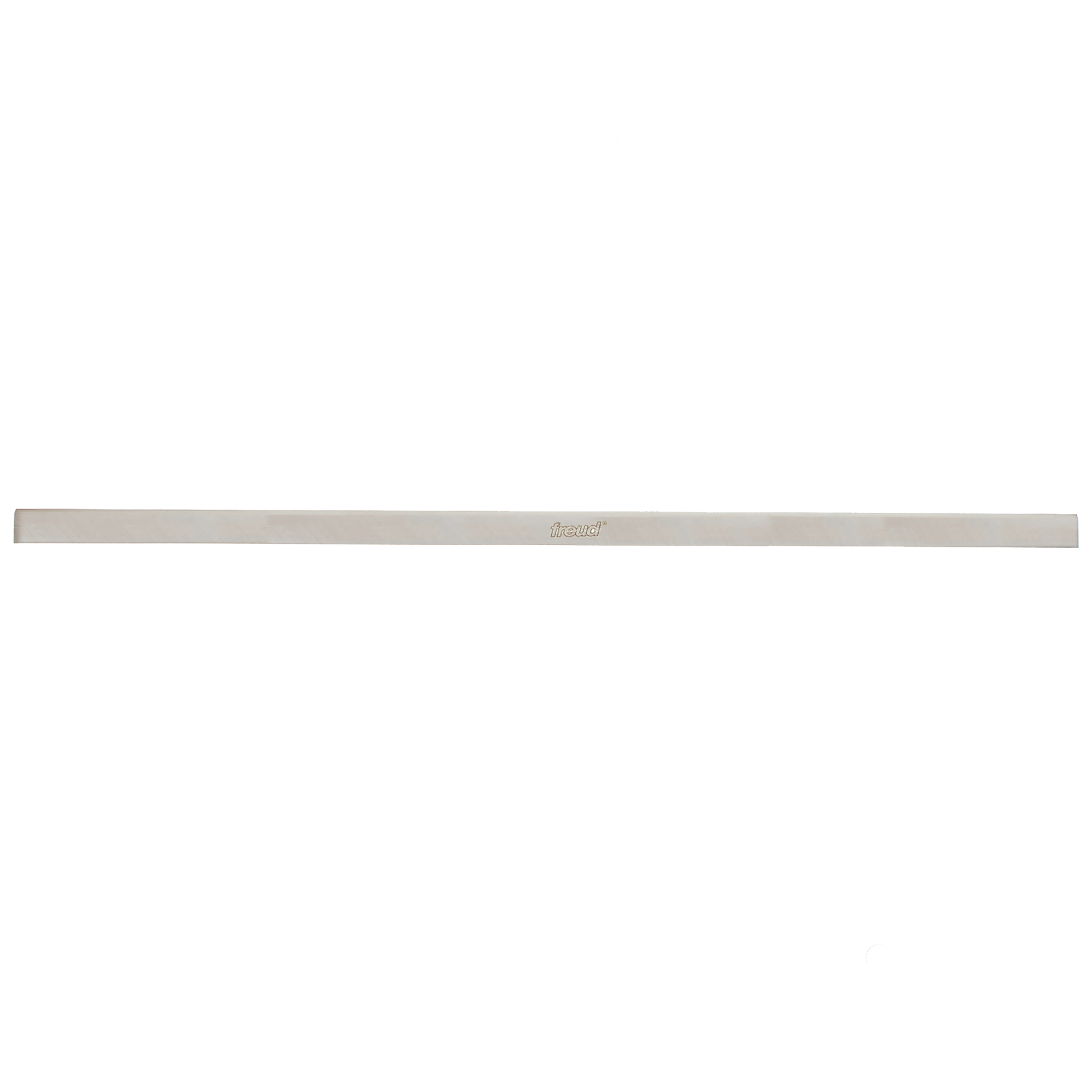 Silver-gray high speed steel planer knife with Freud branding, 37 inches long.