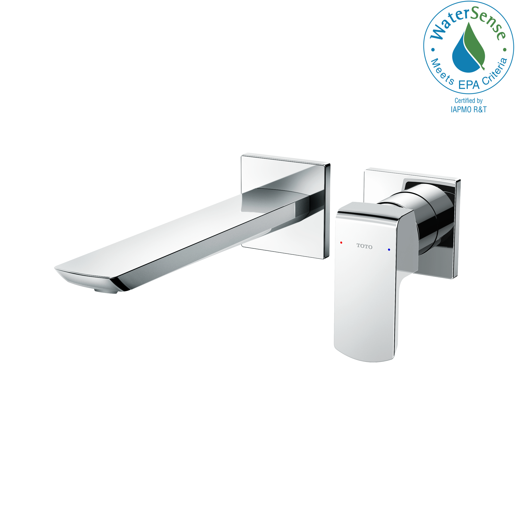 Toto GR 1.2 GPM Wall-Mount Single-Handle Bathroom Faucet with COMFORT GLIDE Technology, Polished Chrome - TLG02311U#CP