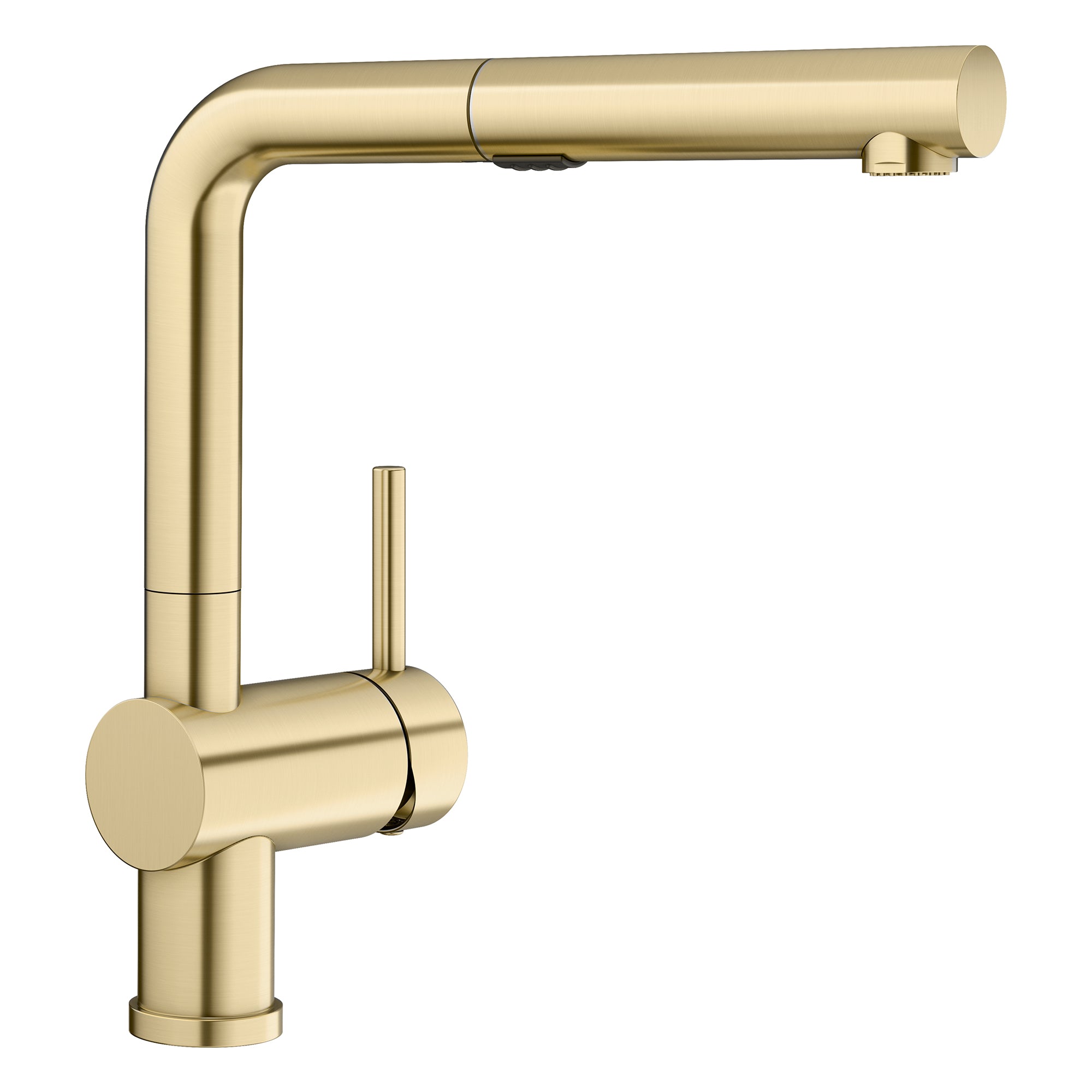 Blanco 526686: Linus Collection Pull-Out 8.69" Kitchen Faucet 1.5 GPM - Satin Gold