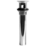 Chrome commercial lavatory grid drain with threaded connection and black rubber seal.