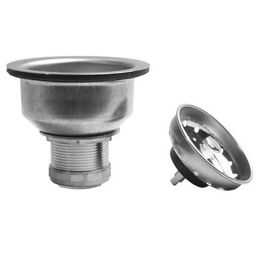 JB PRODUCTS 1133D Deep Cup Stainless Steel Strainer with Stick Post Basket