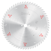 Freud 400mm circular saw blade with silver coating and red markings around the perimeter.