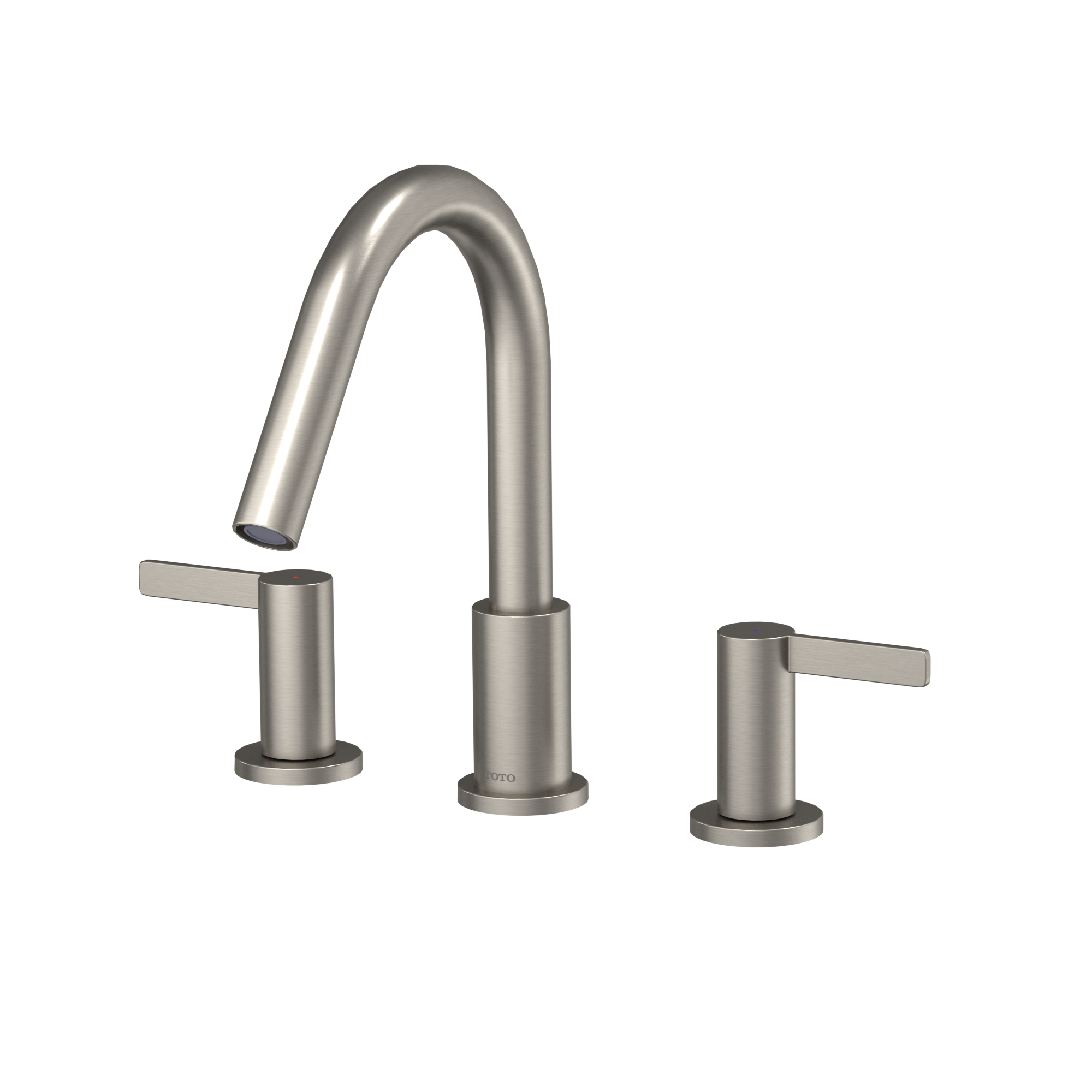 Toto GF Two Lever Handle Deck-Mount Roman Tub Filler Trim, Brushed Nickel