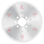 Freud 450mm circular saw blade with multiple teeth around the perimeter and central mounting holes.