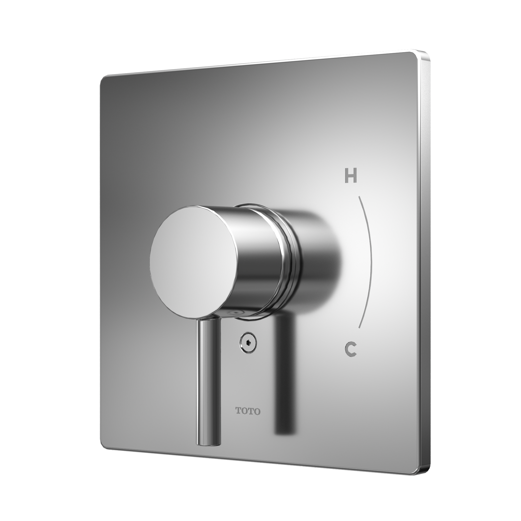 Toto Square Pressure Balance Valve Shower Trim, Polished Chrome - Tbv01801U#Cp