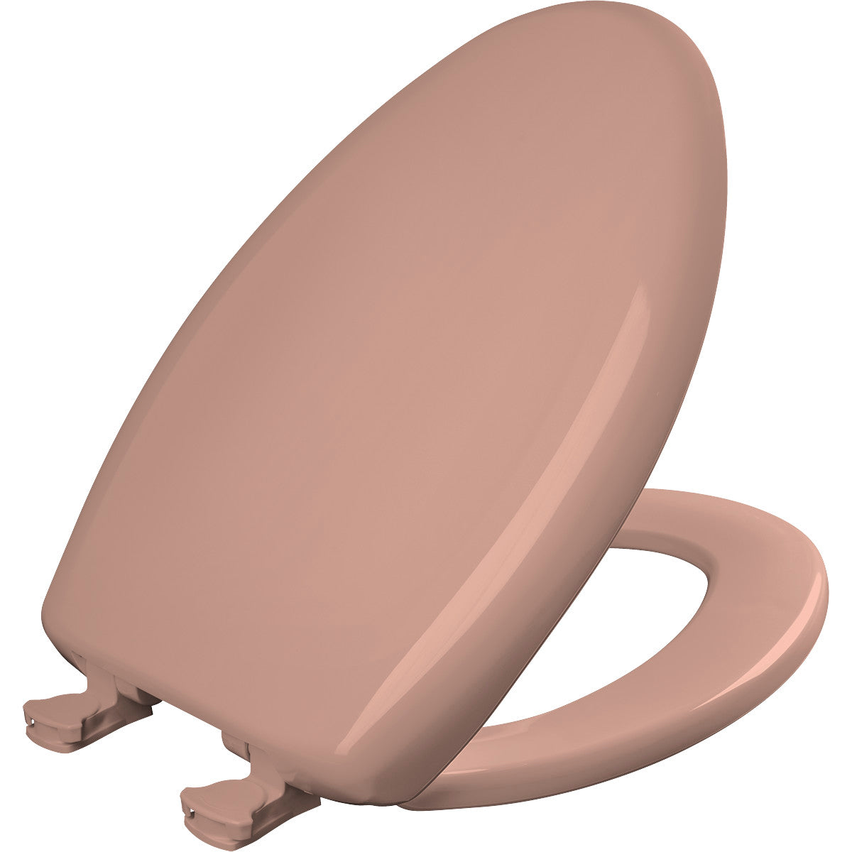 Bemis 1200SLOWT 243 Elongated Plastic Toilet Seat in Wild Rose with STA-TITE Seat Fastening System, EasyClean and WhisperClose Hinge