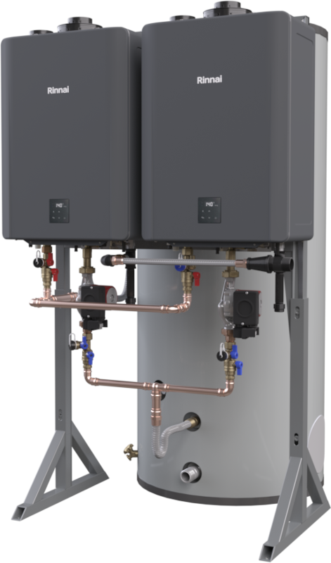 Rinnai CHS HCX Series 398,000 BTU Indoor Natural Gas Horizontal Hybrid Water System with 119 Gallon Tanks - CHS398100HCXIN