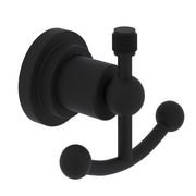 Rohl Campo Campo Double Robe Hook in Matte Black - A1481IWMB