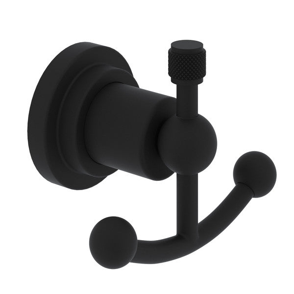 Rohl Campo Campo Double Robe Hook in Matte Black - A1481IWMB