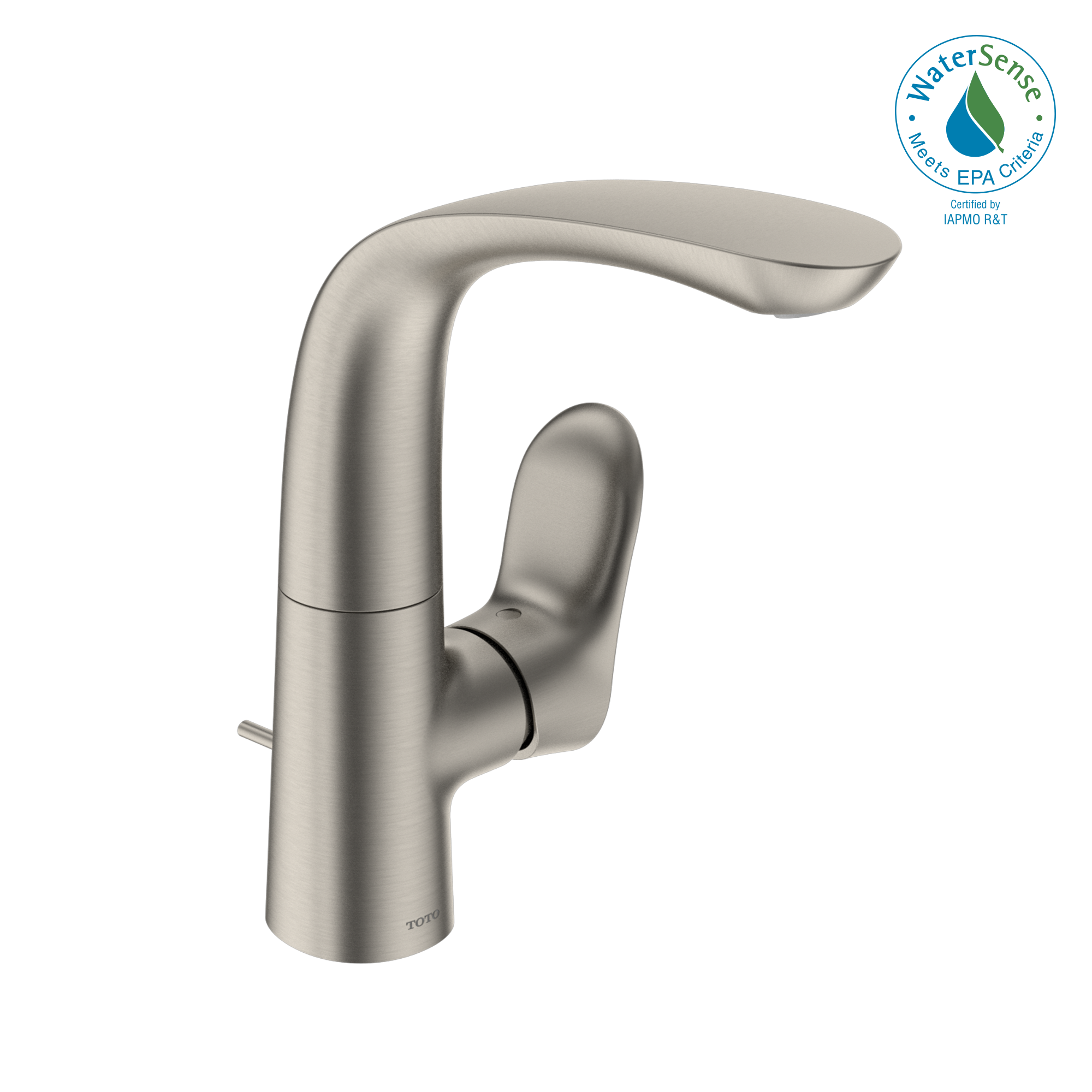 Toto GO 1.2 GPM Single Side-Handle Bathroom Sink Faucet with COMFORT GLIDE Technology, Brushed Nickel - TLG01309U#BN