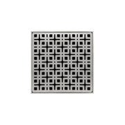 Infinity Drain 5" x 5" KDB 5-A SS Center Drain Kit: Satin Stainless
