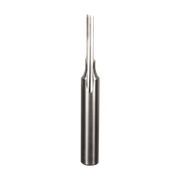 Freud 71-040 1/8" diameter O-flute straight router bit with single flute and cylindrical shank.