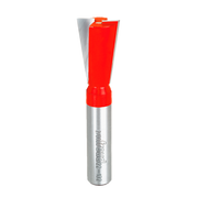 Freud 13/16" dovetail bit with red cutting head and silver metal shank.