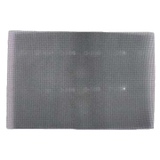 Gray 80-grit sanding screen with fine mesh texture, 12 by 18 inches.