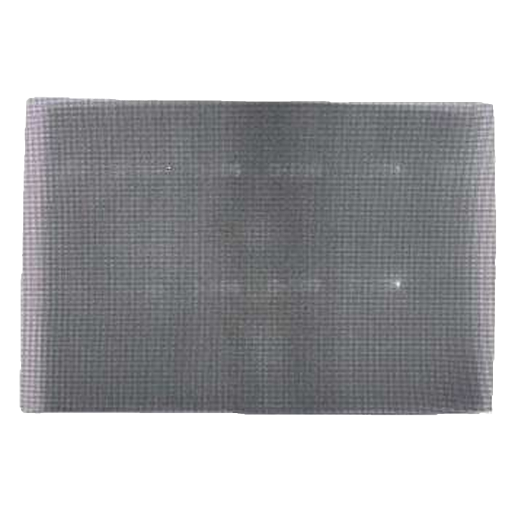 Gray 80-grit sanding screen with fine mesh texture, 12 by 18 inches.