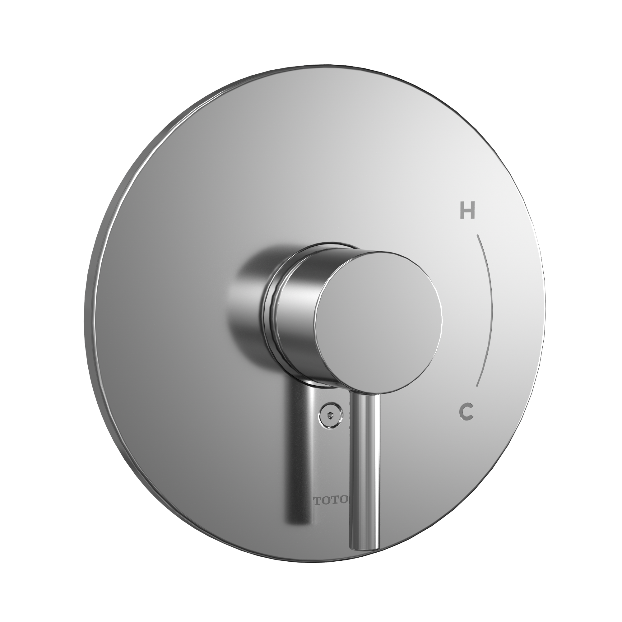 Toto Round Pressure Balance Valve Shower Trim, Polished Chrome