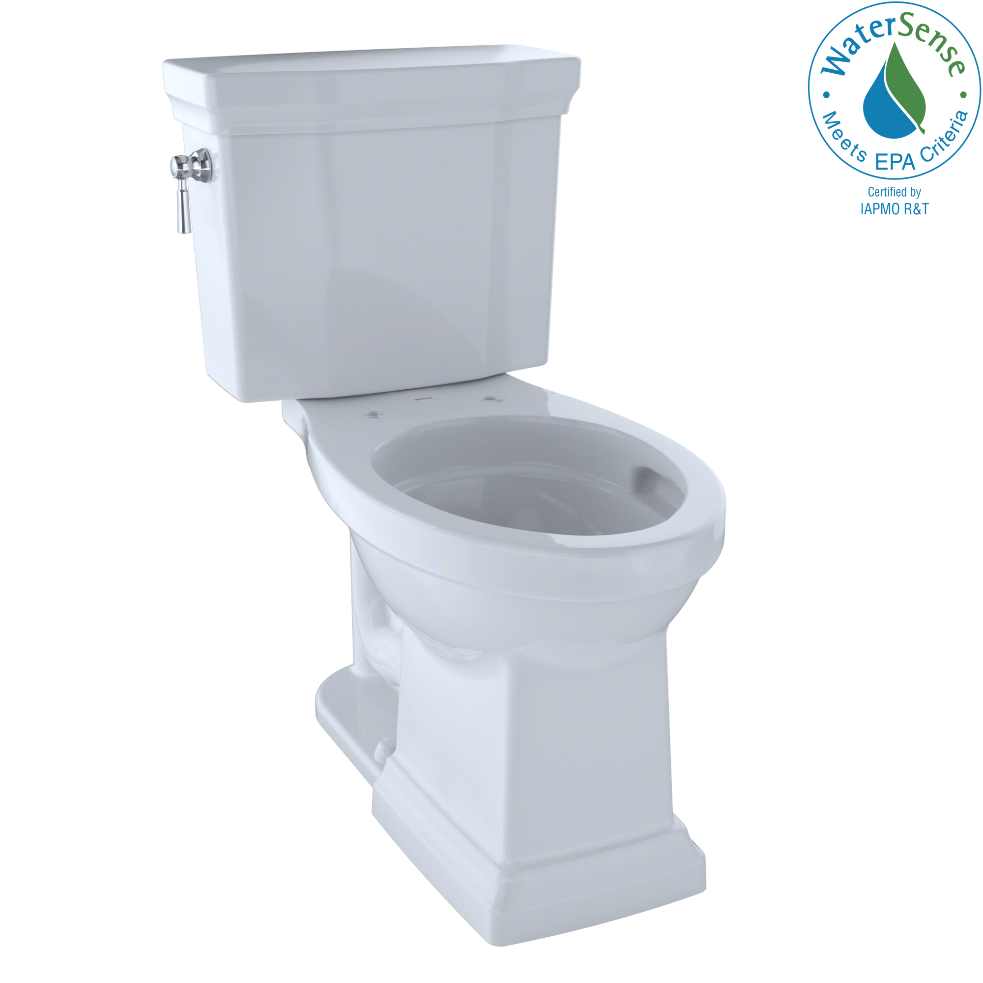 Toto Promenade II 1G Two Piece Elongated Universal Height Toilet with CEFIONTECT 1.0 GPF Less Seat in Cotton White