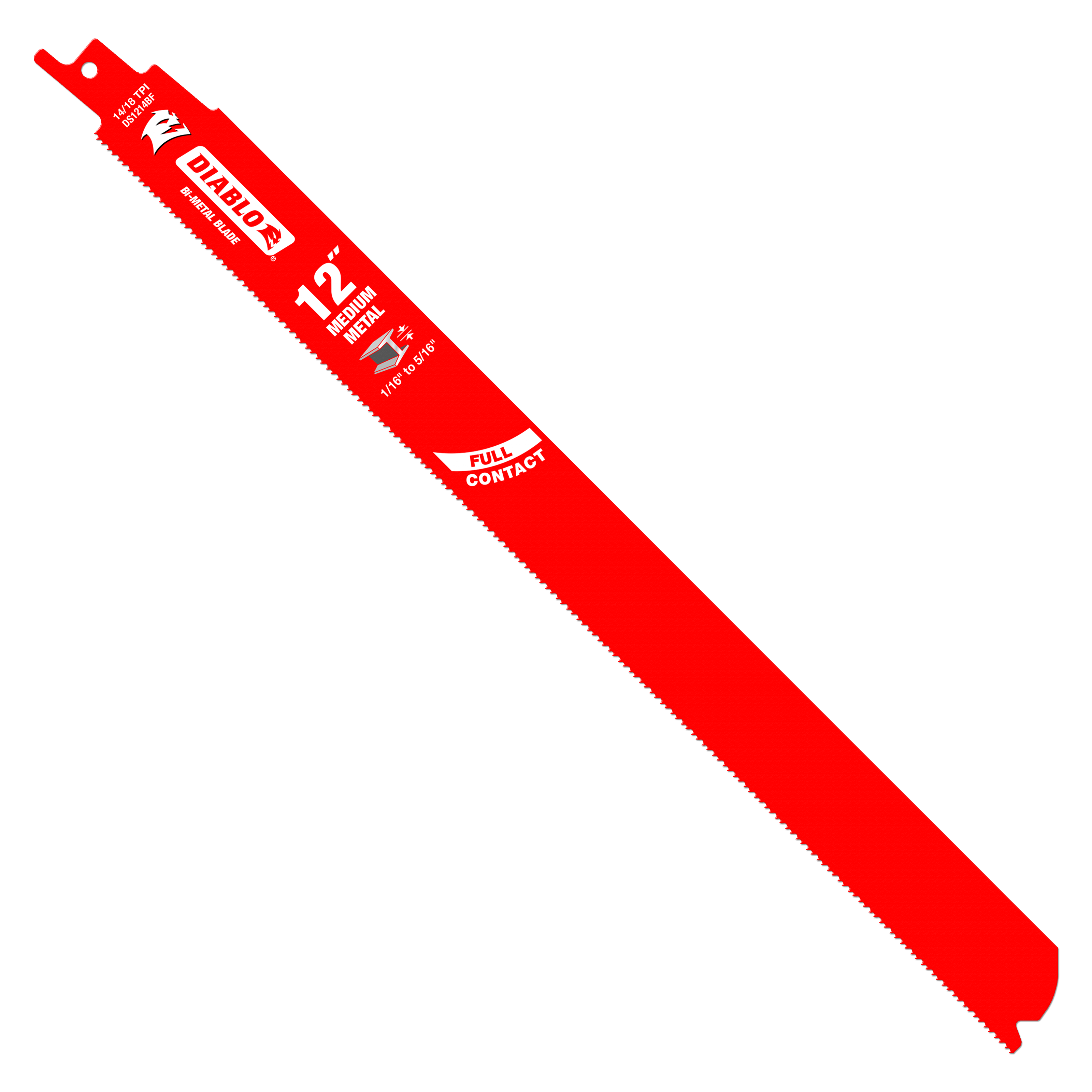 Diablo DS1214BF25 12 in. Bi-Metal Recip Blade for Medium Metal Cutting (3/32 in. to 5/16 in.) (25-Pack)