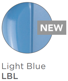 Jaclo 11424RND-LBL 24" Contemporary Stainless Steel 1 1/4" Safety Assist Bar with Concealed Screws in Light Blue Finish