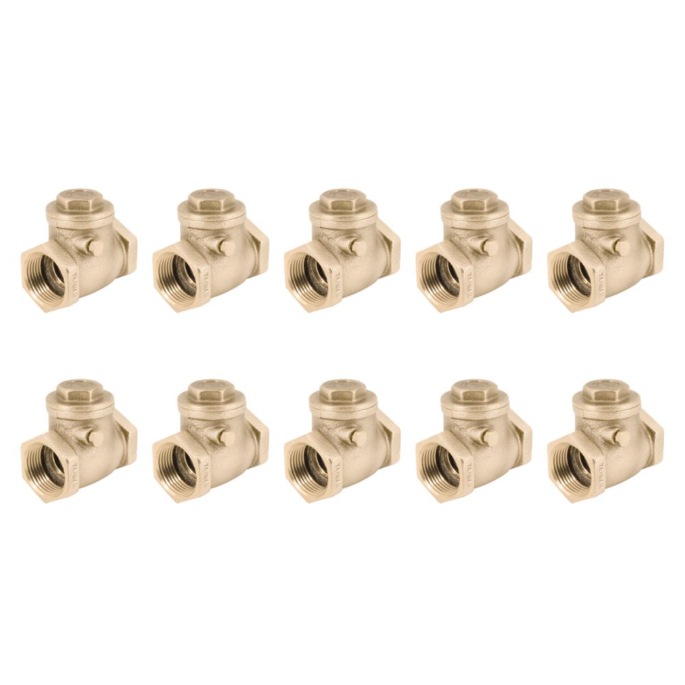 Legend Valve 105-106NL Swing Check Valve 1-1/4 Inch Brass - 4 Pack