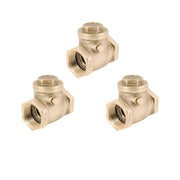 Legend Valve 105-109NL 2-1/2" T-451 No Lead Brass Swing Check Valve FNPT x FNPT - 3 Pack