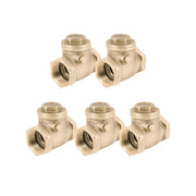 Legend Valve 105-109NL 2-1/2" T-451 No Lead Brass Swing Check Valve FNPT x FNPT - 5 Pack