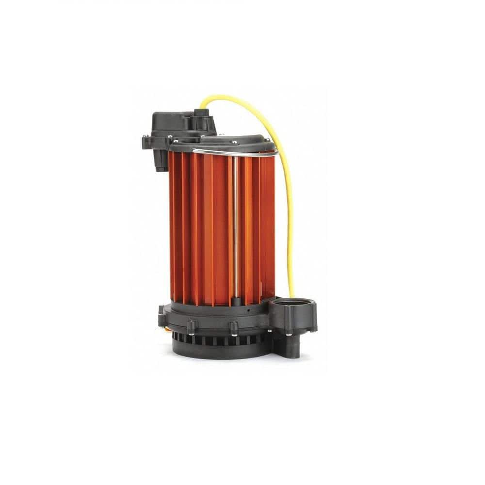 Liberty Pumps Model 450-2 Aluminum Energy Efficient Non Automatic Submersible Sump Pump, 115V, 25ft Cord