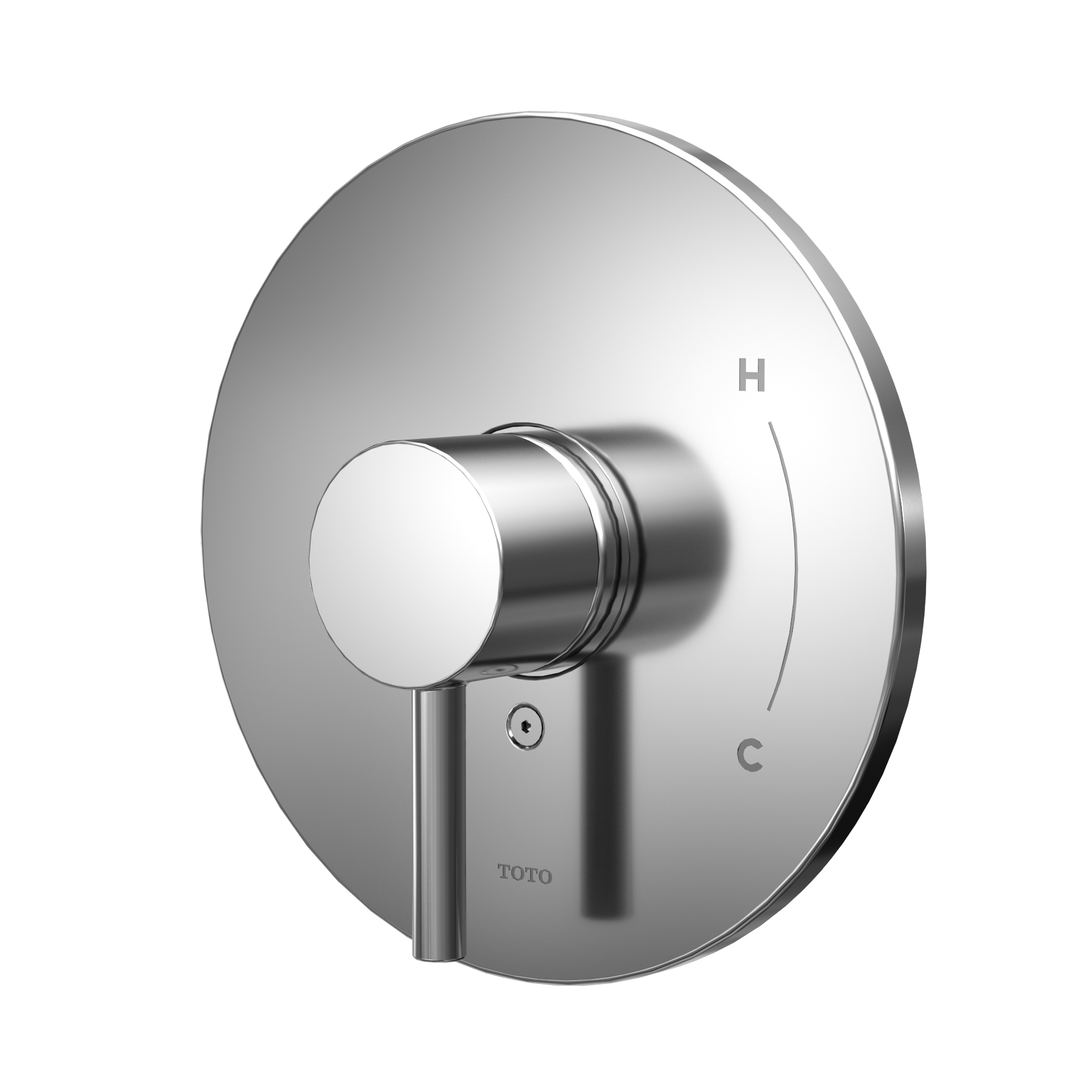 Toto Round Pressure Balance Valve Shower Trim, Polished Chrome