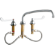 Elkay 8" Centerset with Concealed Deck Faucet with 12" Arc Tube Spout 6" Wristblade Handles Chrome