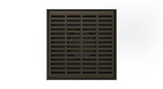 Infinity Drain LN5-2 ORB 5" x 5" LN5 Slotted Pattern Strainer-2" Throat in Oil Rubbed Bronze Finish