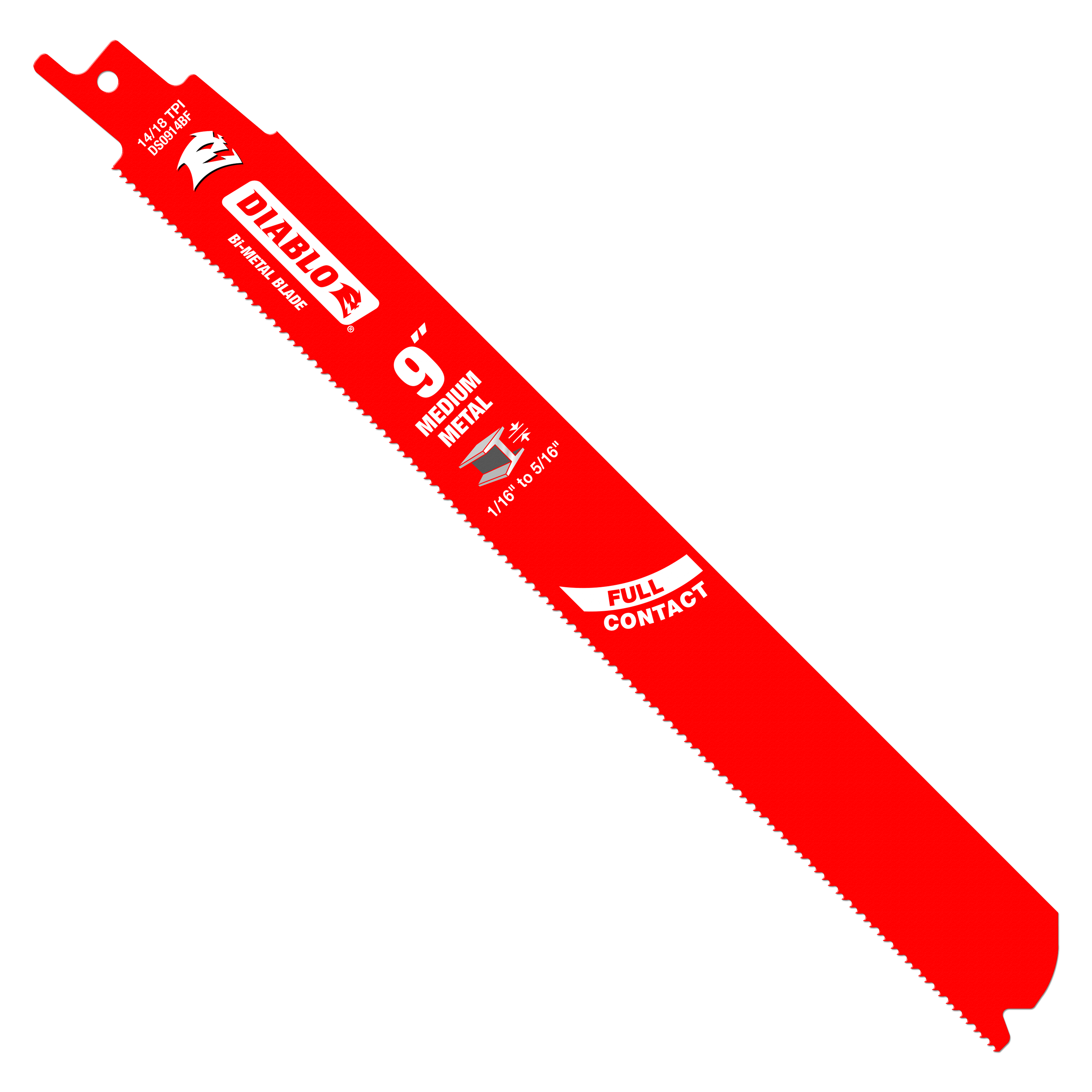 Diablo DS0914BF200 9 in. Bi-Metal Recip Blade for Medium Metal Cutting (1/16 in. to 5/16 in.) (200-Pack) - 5 Pack
