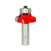 Freud 1-3/8" ogee router bit with red cutting head, metal shank, and silver bearing collar.