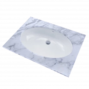 TOTO Oval Undercounter Lavatory 20 7/8 X 13 Inch - Cotton White