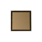 Infinity Drain 5" x 5" LTD5-2P SB Center Drain Kit: Satin Bronze