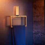 AXOR 42623990 Universal Rectangular Towel Ring in Polished Gold Optic