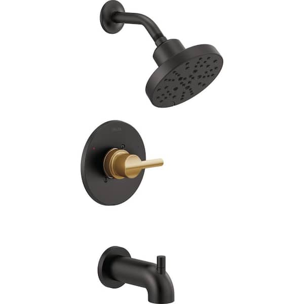 Delta Nicoli Monitor 14 Series Single Function Shower Head, Tub Filler & Trim Set